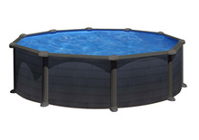 Gre poolpakke Ø460 cm 17450 liter grafit - Swim & Fun